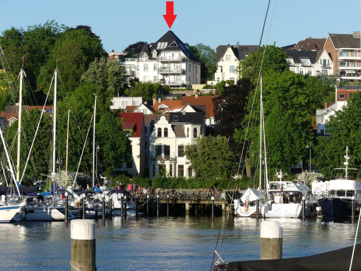 Stadtvilla Mit Hafenpanorama Flensburgo Exterior foto